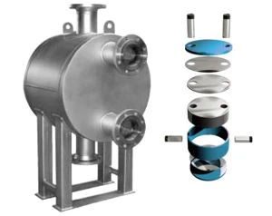 Core-changable Plate and Shell Heat Exchanger